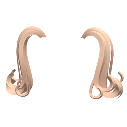 Kawaii Curly Pigtail Extensions In Blonde Roblox