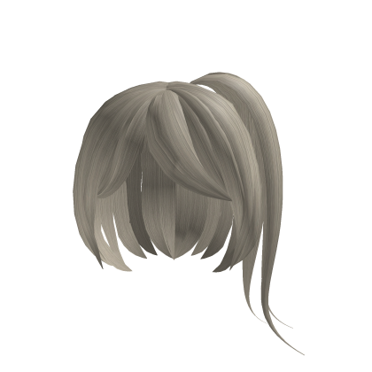 Cute Long Side Ponytail Ash Blonde Roblox
