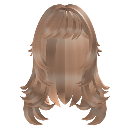 Long Layered Messy Wolf Cut Blonde Roblox