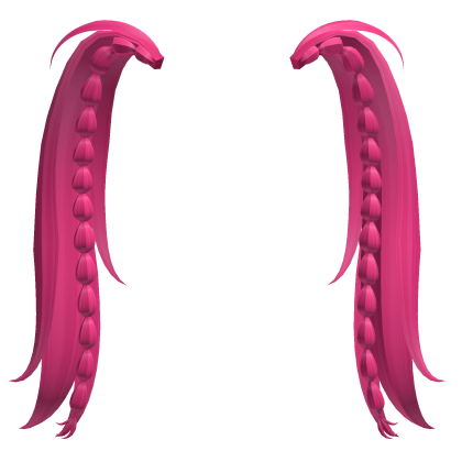 Pigtails N Bubble Braid Extensions In Hot Pink Roblox
