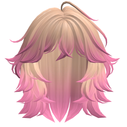 Grunge Fluffy Wolfcut Blonde To Pink Roblox