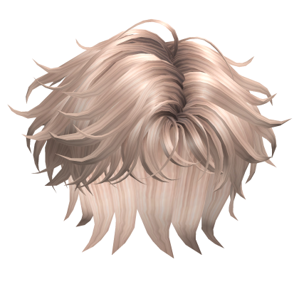 Messy Parted Light Bangs Hair Platinum Blonde Roblox