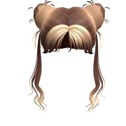 Messy Blonde To Brown Buns Roblox
