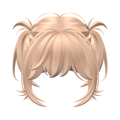 Blonde Wavy Messy Short Pigtails W Bangs Roblox
