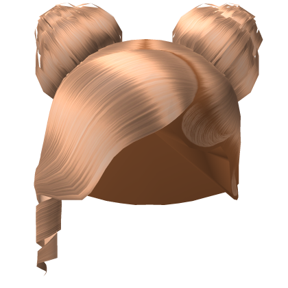 Top Knot Space Buns W Swoop Bang Blonde Roblox