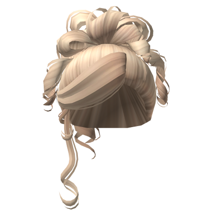 Messy Curly Updo In Blonde Roblox
