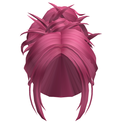Messy Grunge Bun Hot Pink Roblox