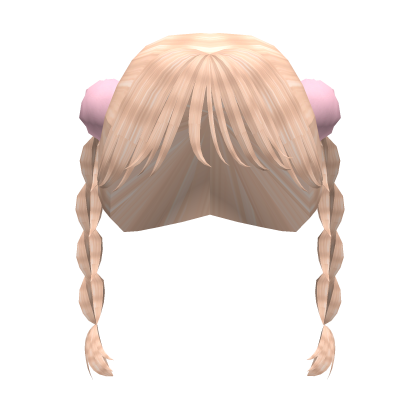 Britney Blonde Pigtails W Puffs Roblox