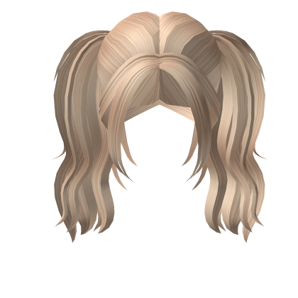 Blonde Messy Pigtails Roblox