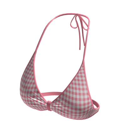 Camiseta De Bikini Rosa Gingham Roblox