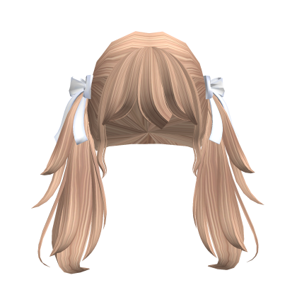 Cutesy Doll Bow Blonde Pigtails Roblox