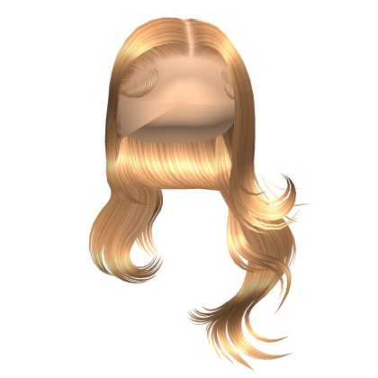 Flowy Middle Part In Blonde Roblox