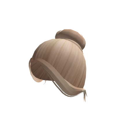 Summer Aesthetic High Bun With Bangs In Blonde Roblox