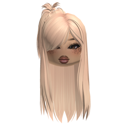 Gyaru Spikey Ponytail W Makeup Blonde Roblox