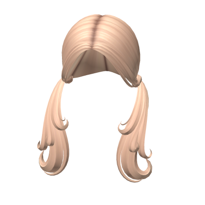 Shaggy Curtain Bang Pigtails In Blonde Roblox