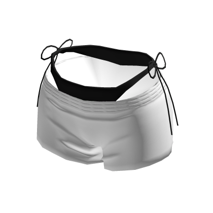Shorts Veraniegos De Cola De Ballena Con Fondo De Bikini Negro Roblox