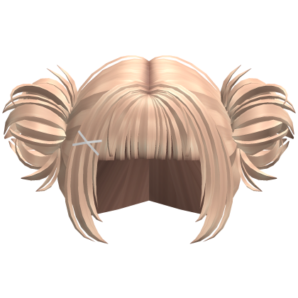 Cute Messy Side Buns Blonde Roblox