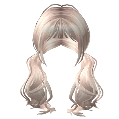 Platinum Blonde Swirly Pigtails Roblox