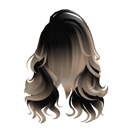 Black Blonde Ombre Big Curly Long Mermaid Hair Roblox