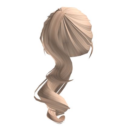 Anime Swirly Ponytail In Blonde Roblox