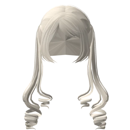 Sweet Curled Long Pigtails Hair Platinum Blonde Roblox Item Rolimon S