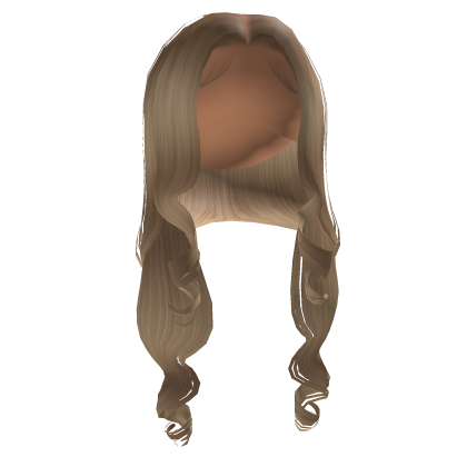 Middle Part W Curled Ends Blonde Roblox