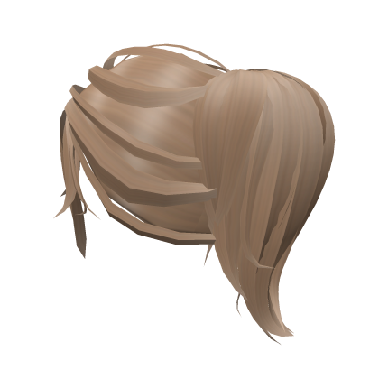 Wavy Blonde Voluminous Ponytail Roblox