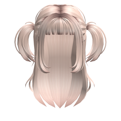 Anime Layered Half Up Pigtails Platinum Blonde Roblox