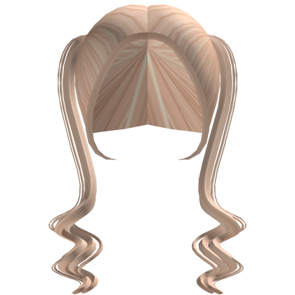 Cute Long Blonde Curly Pigtails Roblox