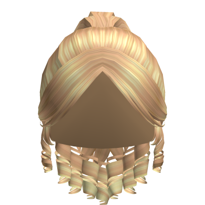 Chloe S Cute Swirly Curly Ponytail In Blonde Roblox