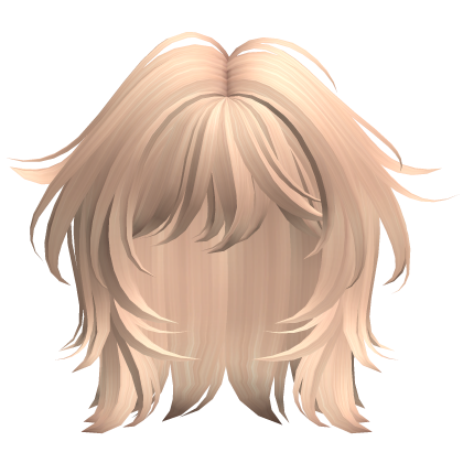 Short Fluffy Wolf Cut Blonde Roblox