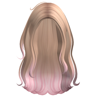 Long Messy Coconut Beachy Waves Blonde Pink Roblox