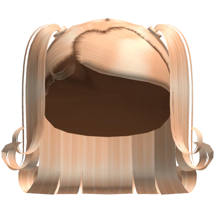 Blonde Heart Swoop Curled Bob Pigtails Roblox Item Rolimon S