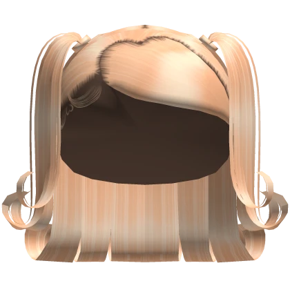 Blonde Heart Swoop Curled Bob Pigtails Roblox Item Rolimon S