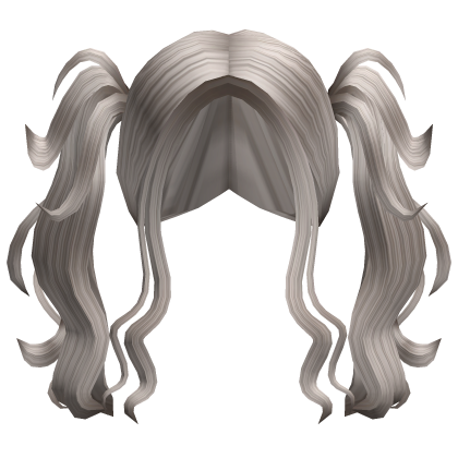 Anime Messy Layered Pigtails Hair Ash Blonde Roblox