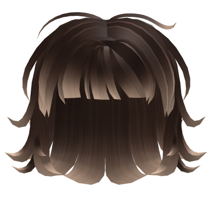 Short Blonde To Brown Messy Shaggy Hairstyle Roblox