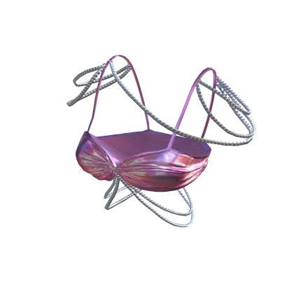 Pink Summer Iridescent Mermaid Pearl Bikini Top Roblox