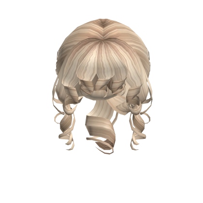 Low Curly Locks Bun In Blonde Roblox