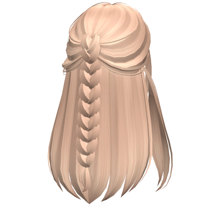 Long Half Up Half Down Braided Hair Blonde Roblox