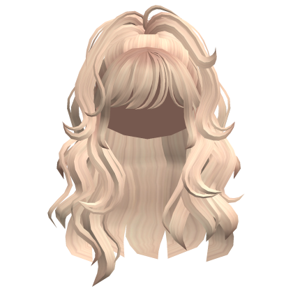 Wavy Voluminous Half Up Ponytail Blonde Roblox