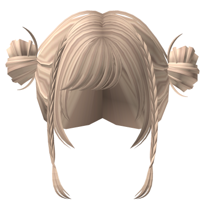 Kawaii Mori Kei Igari Messy Buns Braids In Blonde Roblox