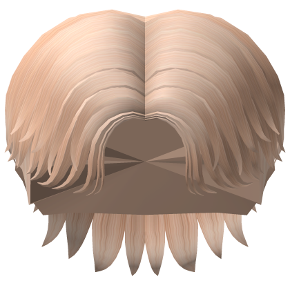 Middle Part Mullet Hair Blonde Roblox