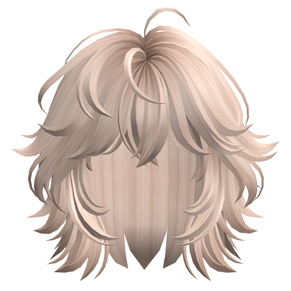 Short Wolf Cut Platinum Blonde Roblox