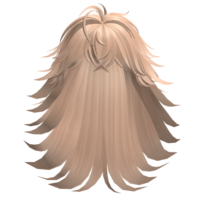 Spiky Overgrown Long Manga Hair Mane Blonde Roblox