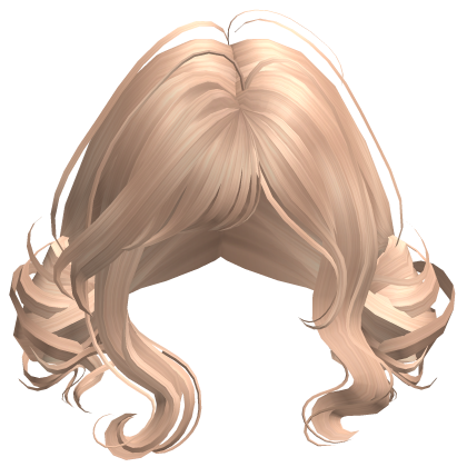 Dreamy Messy Double Buns Hairdo In Blonde Roblox