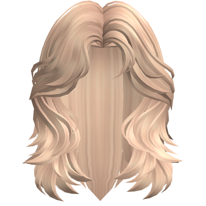 Fluffy Short Wolf Cut Blonde Roblox