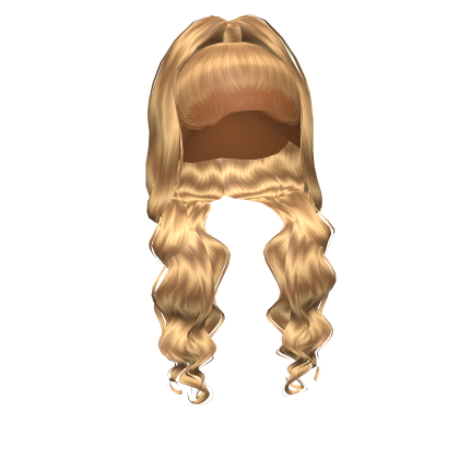 퓖 Blonde Wavy High Ponytail Roblox