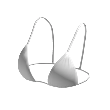 Bikini Top White String Tied Hawaiian Y2K Beach Roblox