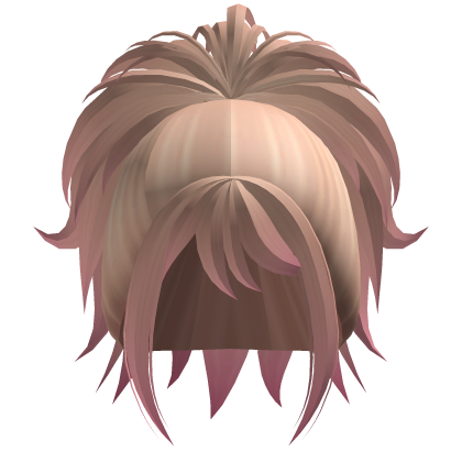 Messy Gyaru Anime Ponytail Blonde Hot Pink Roblox
