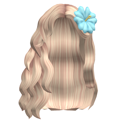 Wavy Summer Hairstyle W Flower In Blonde Roblox